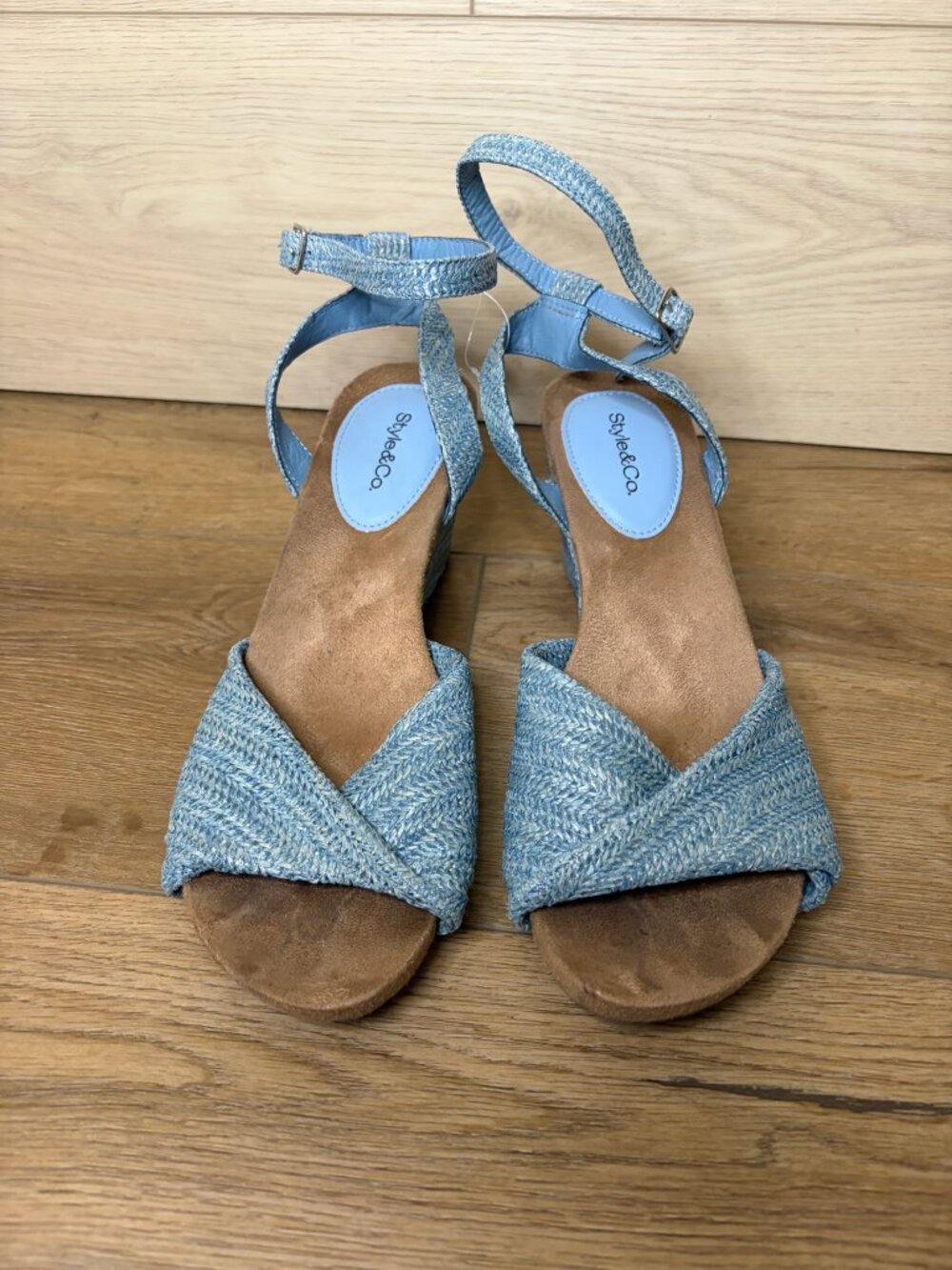 Style & Co Women's Milliee Round Toe Wedge Sandals Size 9